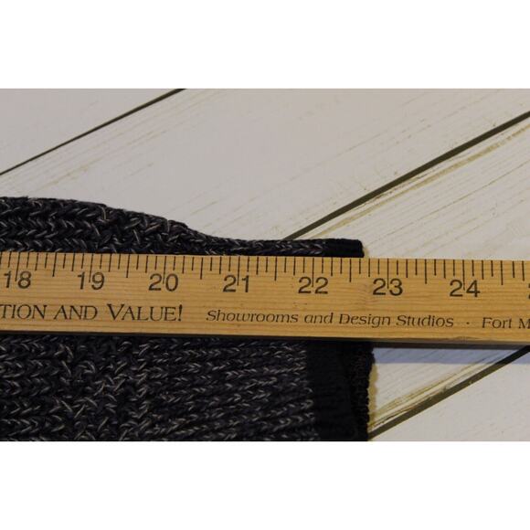 The Great Plains Men's L Blue White 1/4 Zip LS Sweater Cotton Preppy Classic - Picture 13 of 13